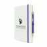 Branded A5 White Mole Mate White Duo Notebook & Pen