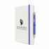 Branded A5 White Mole Mate White Duo Notebook & Pen