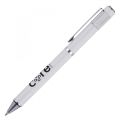Promotional Sultan Ball Pen White (Chrome Trim)