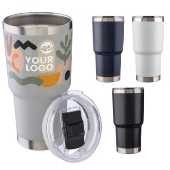 Promotional Stainless steel double walled travel mug (590ml)