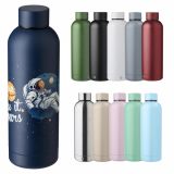 Promotional Recycled stainless steel double walled bottle (500ml