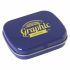 Promotional Flat hinged tin with dextrose mints