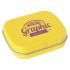 Promotional Flat hinged tin with dextrose mints