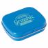 Promotional Flat hinged tin with dextrose mints