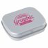 Promotional Flat hinged tin with dextrose mints