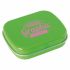 Promotional Flat hinged tin with dextrose mints