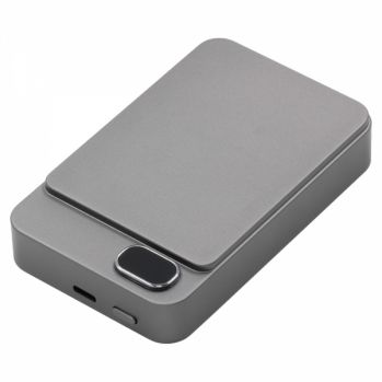 BrandCharger recycled aluminium wireless power bank. (10000 mAh)