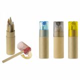 6 colour pencil set