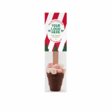 Promotional  Eco info card - Hot Chocolate spoon with marshmallo