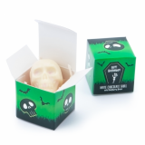 Promotional Halloween Eco Mini Cube  - White Chocolate Skulls x 