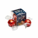 Winter Collection Clear Cube - Lindor Milk Chocolate Truffles