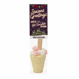 Winter Collection Eco Info Card - Hot Choc Spoon - White chocola