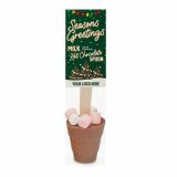 Winter Collection Eco Info Card Hot Choc Spoon - Milk chocolate 