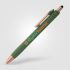 Printed York Recycled Plastic Bronze Trim Stylus Ballpoint Pen