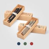 York Recycled Plastic Bronze Trim Pen Gift Set