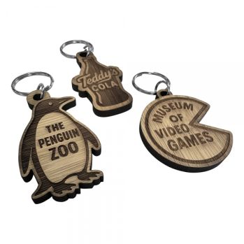 Bamboo keyring (Bespoke shape)