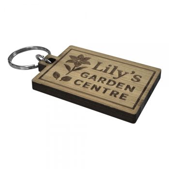 Bamboo keyring (Rectangle - Short)