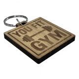 Bamboo keyring (Square)
