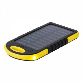 Rubberised solar power bank (4000 mAh)