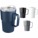 Recycled stainless steel double walled travel mug (450ml)