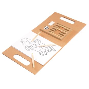 Branded Colouring Set in Cardboard Carry Case