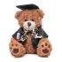 Branded Graduation Style Medium Patched Paw Teddy 