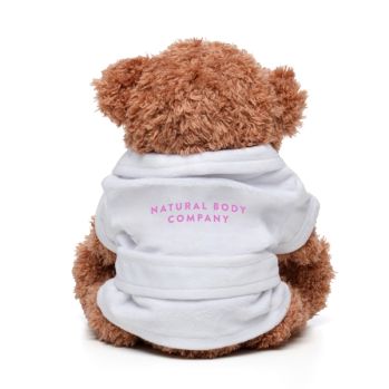 Promotional Small Patched Paw Teddy with Dressing Gown