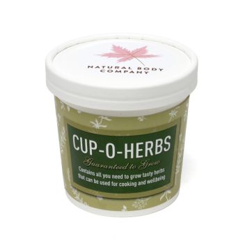 Promotional White Cup-O-Herbs Grow Kit