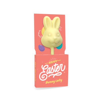 Easter Eco Lolly Box - White Chocolate - Bunny Lolly