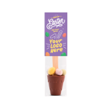 Easter Eco Info Card - Hot Choc Spoon - with Speckled Eggs