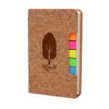 Branded Cortez Cork Notebook with Flags