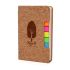 Branded Cortez Cork Notebook with Flags