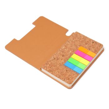 Branded Cortez Cork Notebook with Flags