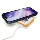Promotional 15W Bamboo and RABS Wireless Charger