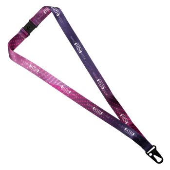 Promotional Made in Britain Lanyard with Chunky Carabiner Clip