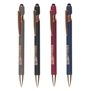 Promotional Nimrod Rose Gold Soft Feel Ball Pen