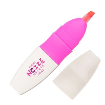 Promotional White Flat Capped Highlighter