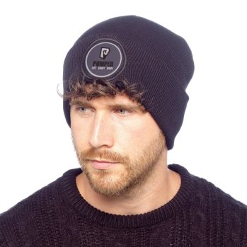 Promotional Circlular Patch Beanie Hat 