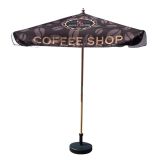2m Square Wooden Parasol