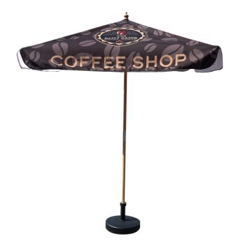 2m Square Wooden Parasol