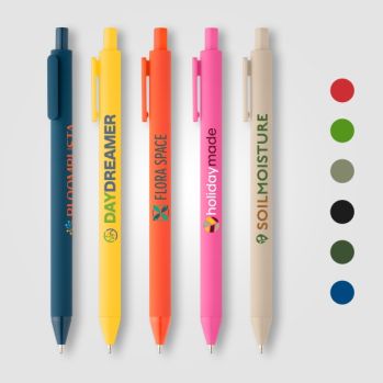 Bloom Recycled Plastic Retractable Soft Touch Pen