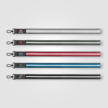 Newport rPET Woven Chevron Phone Strap Lanyard - 43.7 x 2.5 cm
