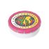 Round plastic pot with metal lid and sugar free mints