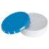 Round plastic pot with metal lid and sugar free mints