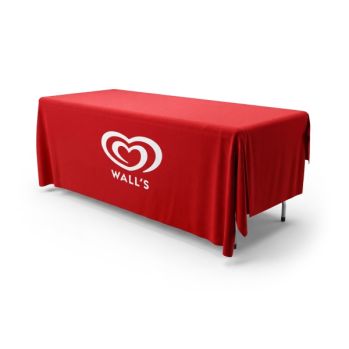Printed Tablecloth for 8ft Trestle Table - Mid drop sides