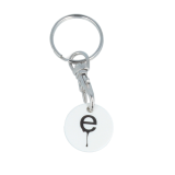 Recycled Eco Trolley Chip Keyring - Round