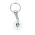 Recycled Eco Trolley Chip Keyring - Round