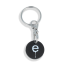 Recycled Eco Trolley Chip Keyring - Round