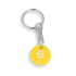 Recycled Eco Trolley Chip Keyring - Round