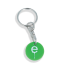 Recycled Eco Trolley Chip Keyring - Round